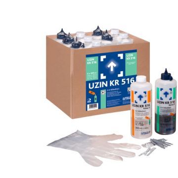 Двухкомпонентная ремонтная силикатная смола UZIN KR 516