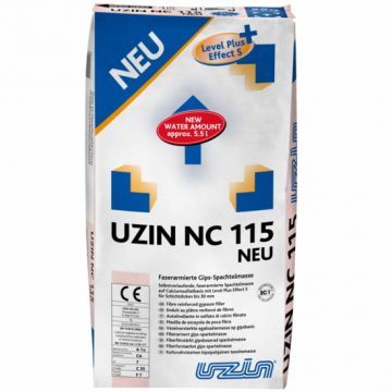 Армированная волокном гипсосодержащая шпаклевочная масса UZIN NC 115